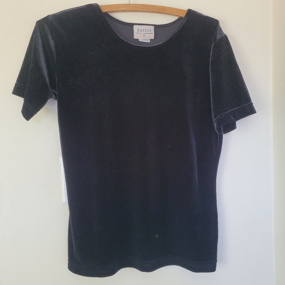 Vtg 90s Katie's velvet tee